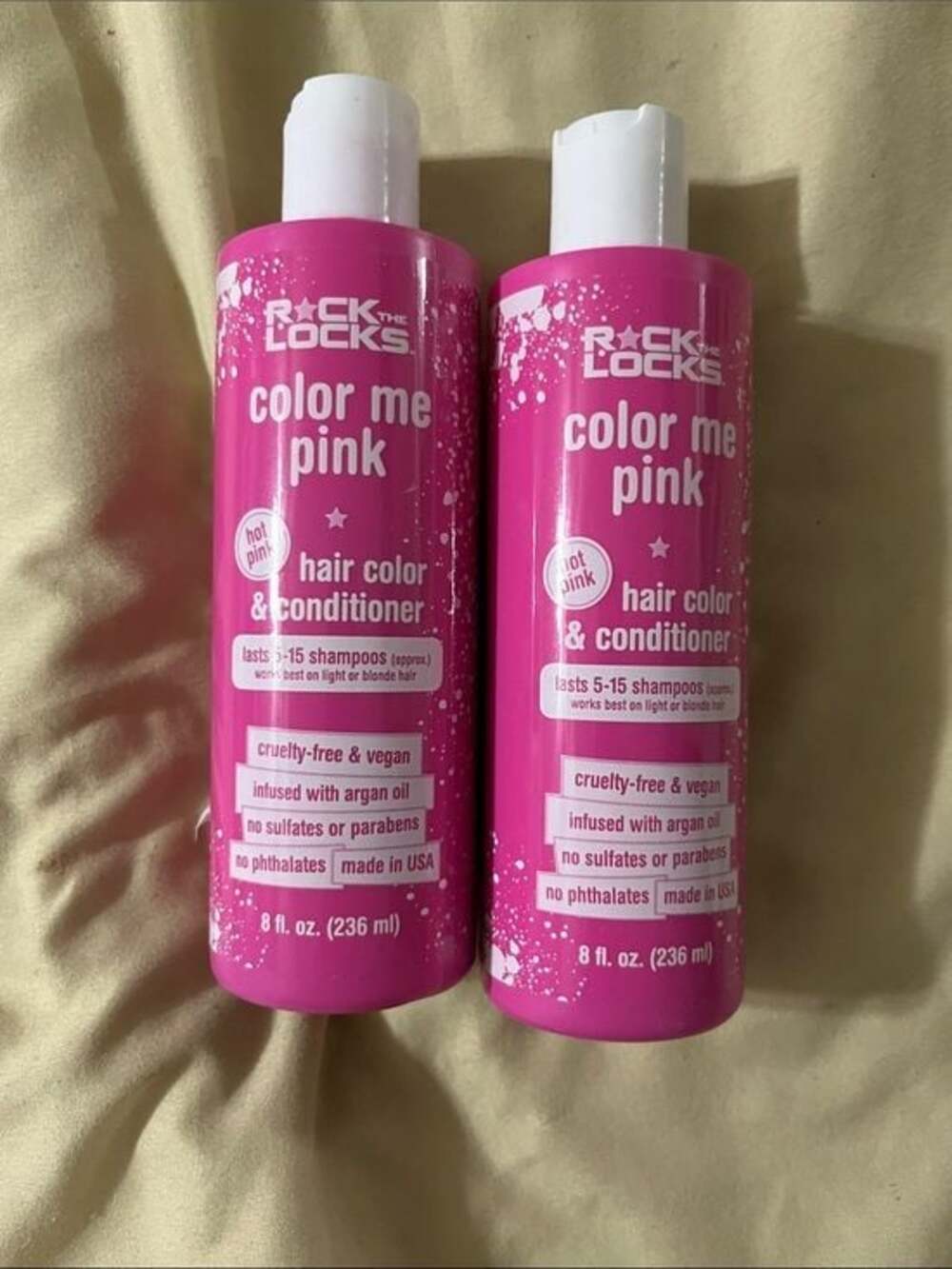 Rock The Locks Color Me Pink Hair Color & Conditioner - Hot Pink